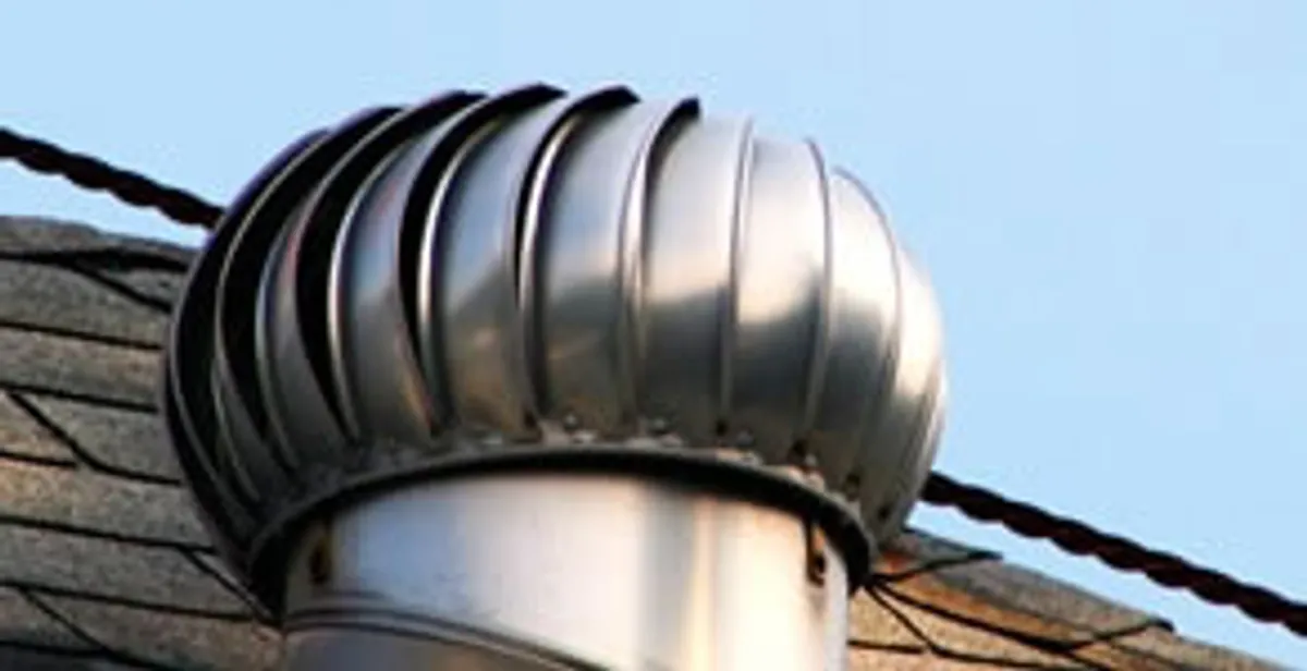 attic fan installation services with professionally installed roof ventilation unit in Baltimore, MD