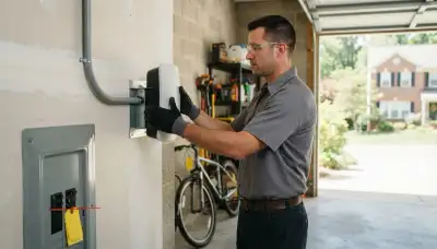 Electric vehicle charger installation with dedicated circuit in Gwynn Oak, MD