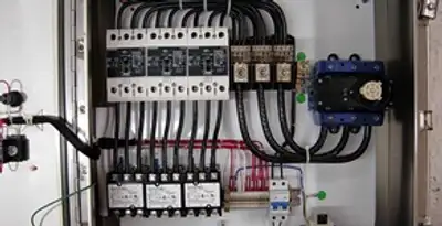 Electrical panel installation with organized circuit breakers and wiring in Baltimore, MD