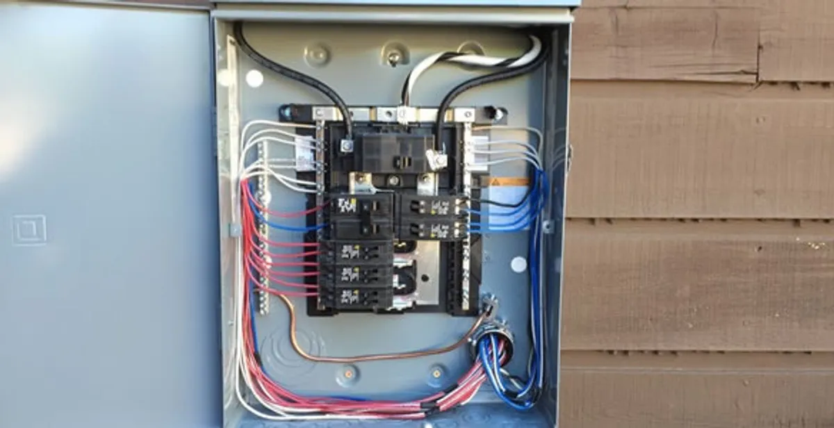 electrical panel upgrade service featuring newly installed electrical panel wired by licensed electricians in Baltimore, MD