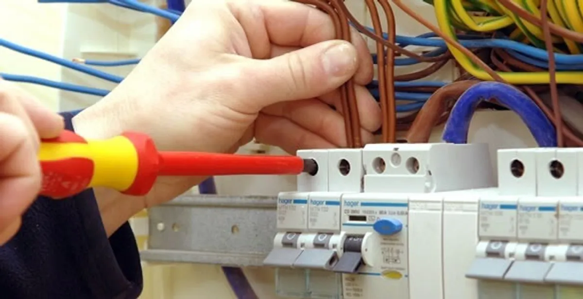 electrician services performing professional electrical panel wiring and connections in Baltimore, MD