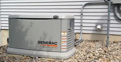 generator installation service featuring outdoor standby generator setup by licensed electricians in Baltimore, MD