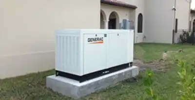 generator installation service showing standby generator professionally installed for residential power backup in Baltimore, MD