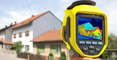home energy audit service performing exterior thermal inspection to identify energy loss in Baltimore, MD