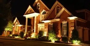 landscape lighting installation services enhancing residential exterior lighting in Baltimore, MD