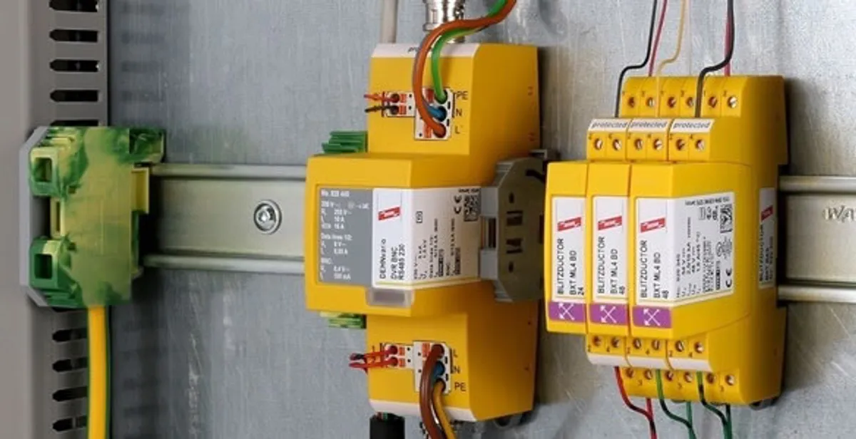 lightning surge protection system with surge suppressors installed by electrical service professionals in Baltimore, MD