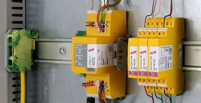 lightning surge protection system with surge suppressors installed by electrical service professionals in Baltimore, MD