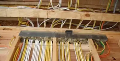new construction wiring services with organized electrical rough-in performed by licensed electricians in Baltimore, MD