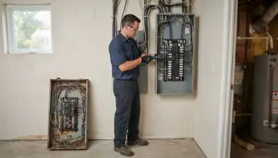 Electrical panel upgrade for an older home by a Catonsville, MD electrician