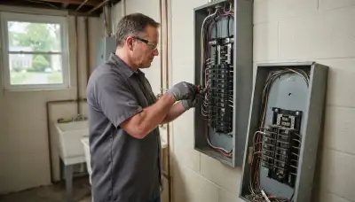 Electrical panel upgrade for an older home by an electrician in Gwynn Oak, MD