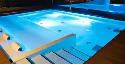 pool light installation and repair services providing modern illuminated pool lighting in Baltimore, MD