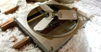 whole house fan installation services with attic-mounted ventilation unit in Baltimore, MD
