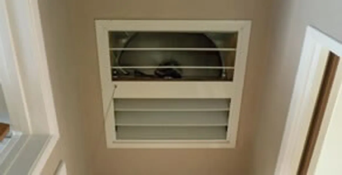 whole house fan installation services with ceiling-mounted ventilation system in Baltimore, MD