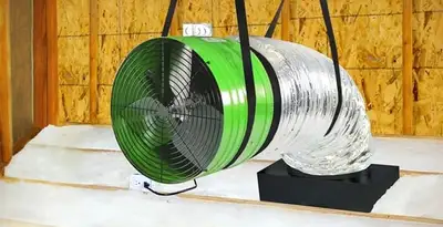 whole house fan installation services with professionally mounted ventilation fan system in Baltimore, MD